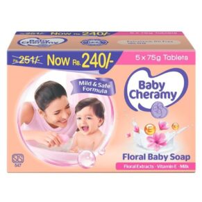 Baby Cheramy Floral Baby Soap Pack 75g X 5