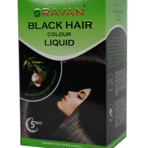 Ravan Black Hair Color Liquid 21ml 5Pcs Pack