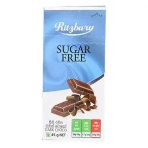 Ritzbury Sugar Free Dark Choco45g