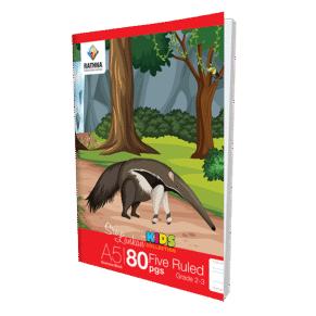 A5 Eercise Book 80 pgs Five Ruled 2-3
